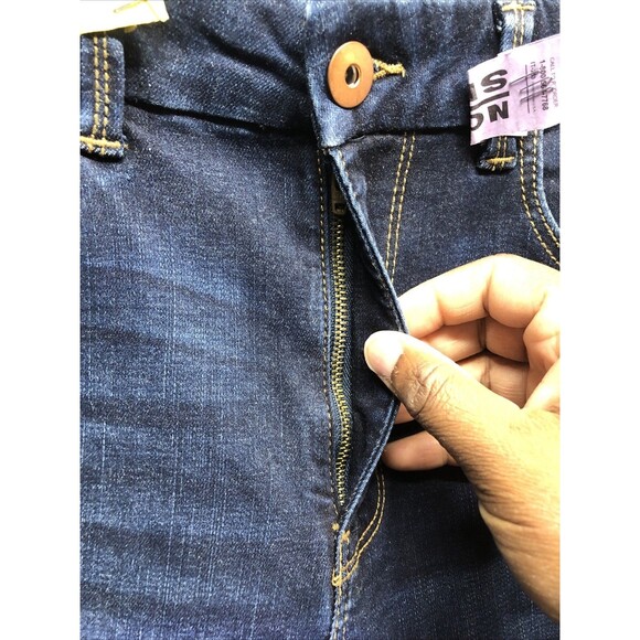 No Boundaries Junior Womens Jeggings Size 13 Dark Wash Super High Rise - Picture 5 of 16